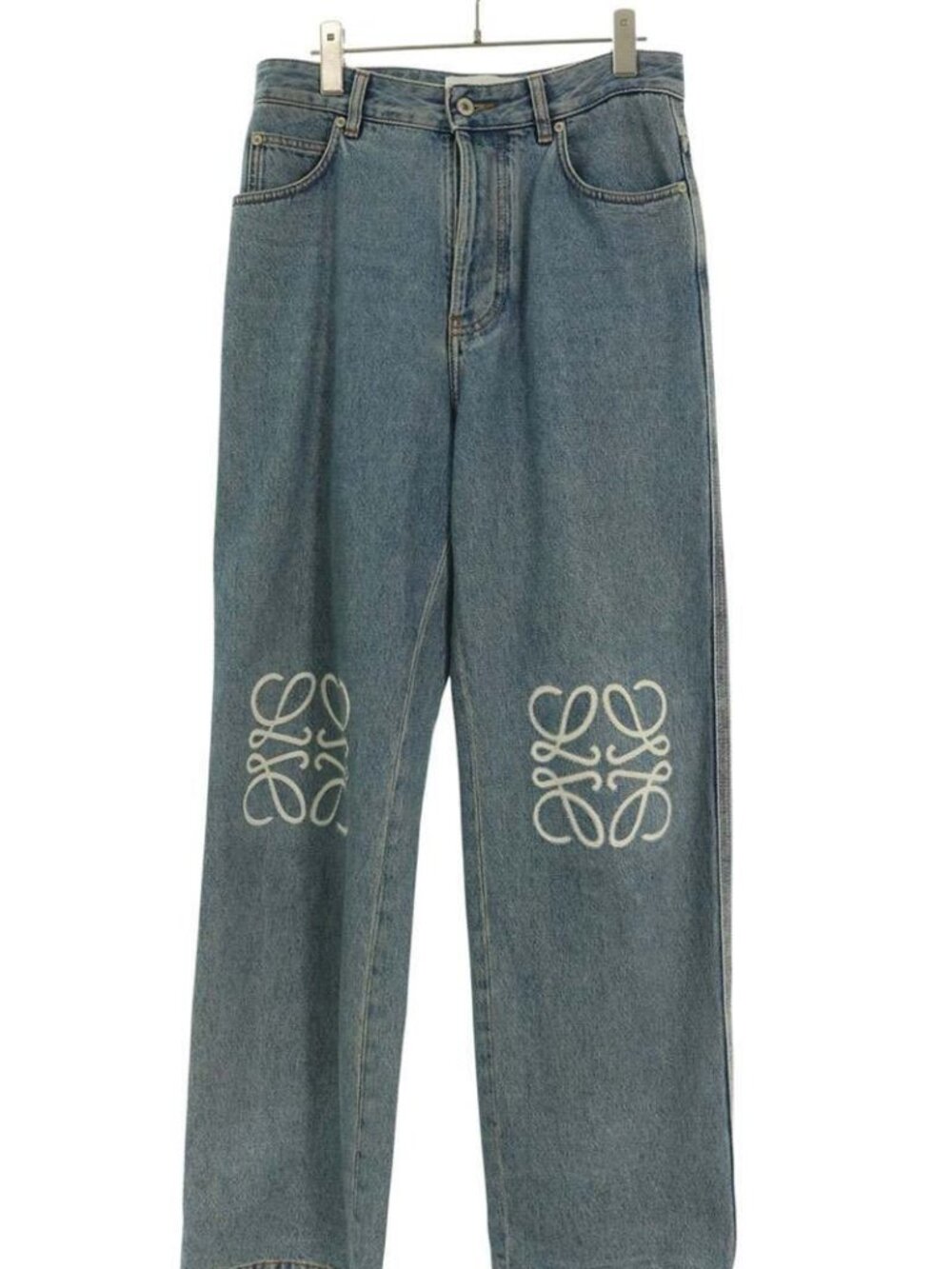 Loewe Anagram Embroidery Baggy Denim Pants 44 Jeans